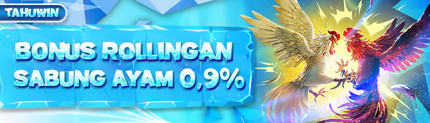 BONUS ROLLINGAN SABUNG AYAM TAHUWIN SETIAP HARI SENIN